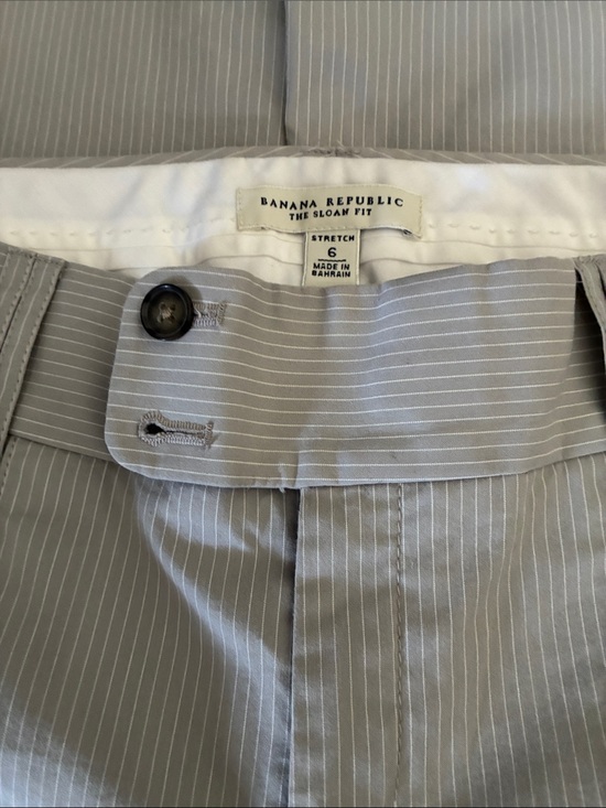 Banana Republic Pants - Banana Republic Light Gray Pinstripe Men's Dress Pants